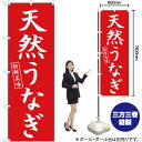 【3枚まで送料297円】天然うなぎ （赤） のぼり YN-1596（受注生産品 キャンセル不可）