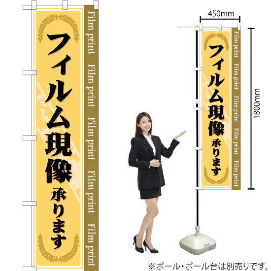 フィルム現像承ります スマートのぼり YNS-0523（受注生産品・キャンセル不可）