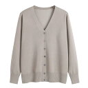 カーディガン ニット レディース セーター 【体型カバー・上品で女性らしい雰囲気に】 アウター Vネック トップス ゆったり 前開き 高伸縮 小顔 着痩せ 暖か...