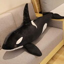 もちもちのシャチ 海洋動物 リアル 70cm 大きい 寝具 抱き枕 子供 かわいい リアル 横向き寝 添い寝 寝具 お祝い ブラック プレゼント 癒し系 柔軟 ...