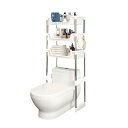 ランドリーラック トイレラック 洗濯機/乾燥機/洗面所/脱衣所 収納棚 洗濯機上収納 組み立て簡単 オシャレ トイレ収納棚スリム 3段 隙間収納 48.5x26x173cm(ホワイト)