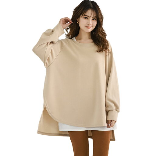 カットソー Tシャツ レディース トレーナー Uネック サイドスリット ドルマンスリーブ バックパール シンプル プルオーバー トップス 体型カバー ゆったり チュニック おしゃれ 長袖 通勤 無地 春 秋服 カットソー Tシャツ レディース トレーナー Uネック サイドスリット ドルマンスリーブ バックパール シンプル プルオーバー トップス 体型カバー ゆったり チュニック おしゃれ 長袖 通勤 無地 春 秋服