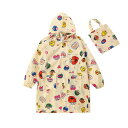 セサミストリート エルモ レインコート レインウェア ポケット フード付き 子供 キッズ レディース メンズ 大人 雨具 収納袋付き 自転車 バイク 梅雨 撥水 ロング丈 おしゃれ キャラクター かわいい(4)