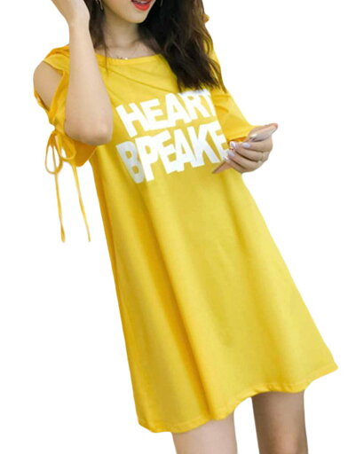 ワンピース レディース 夏 tシャツワンピース 半袖 オフショルダー 韓国 Tシャツ ロング 綿 カジュアル チュニック 大きいサイズ ルームウェア 可愛い ワンピース レディース 夏 tシャツワンピース 半袖 オフショルダー 韓国 Tシャツ ロング 綿 カジュアル チュニック 大きいサイズ ルームウェア 可愛い