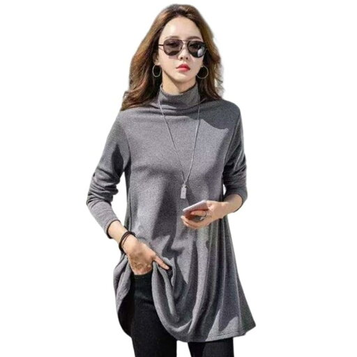 起毛 レディース タートルネック ハイネック カットソー ロングTシャツ ロング丈 tシャツ 着痩せ Aライン トレーナー 秋 冬 重ね着 シンプル長袖 あったか 暖 起毛 レディース タートルネック ハイネック カットソー ロングTシャツ ロング丈 tシャツ 着痩せ Aライン トレーナー 秋 冬 重ね着 シンプル長袖 あったか 暖