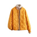 中綿ジャケット レディース ショート丈コート 冬服 厚手 ダウンコート 上品 ストリート系 おしゃれ 着痩せ アウター ダウン 体型カバー あったか 綿服 シンプル キルティング 大きいサイズ 暖かい カジュアルウェア 秋冬