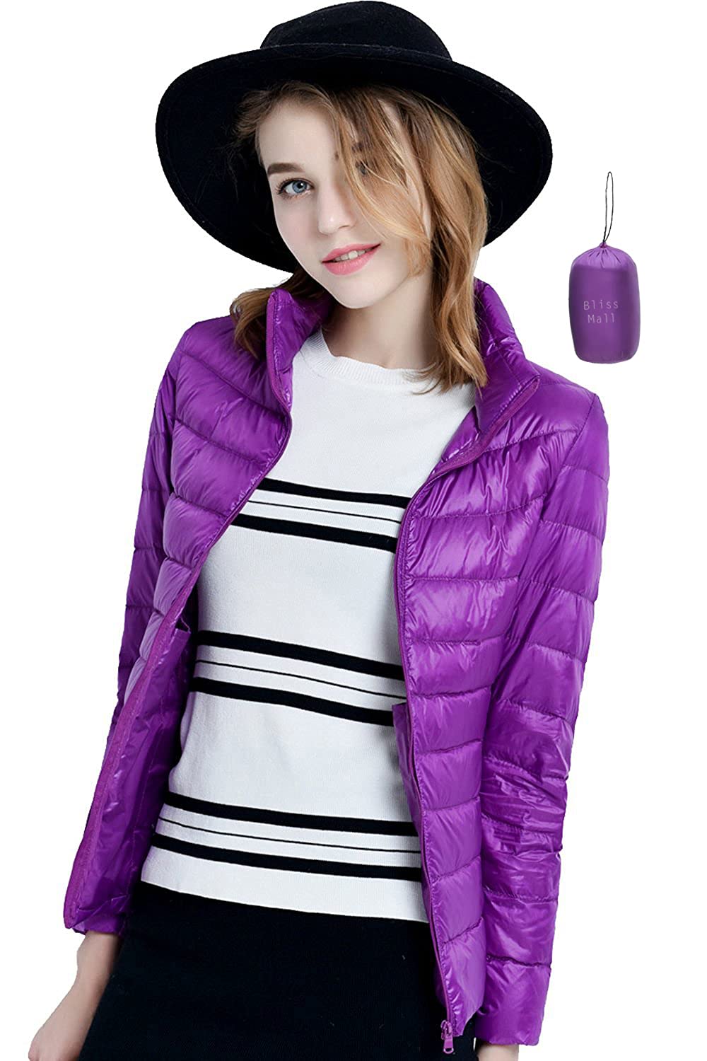 レディース ブリスダウンジャケットウルトラライトダウンコート軽量防風防寒ライトダウン