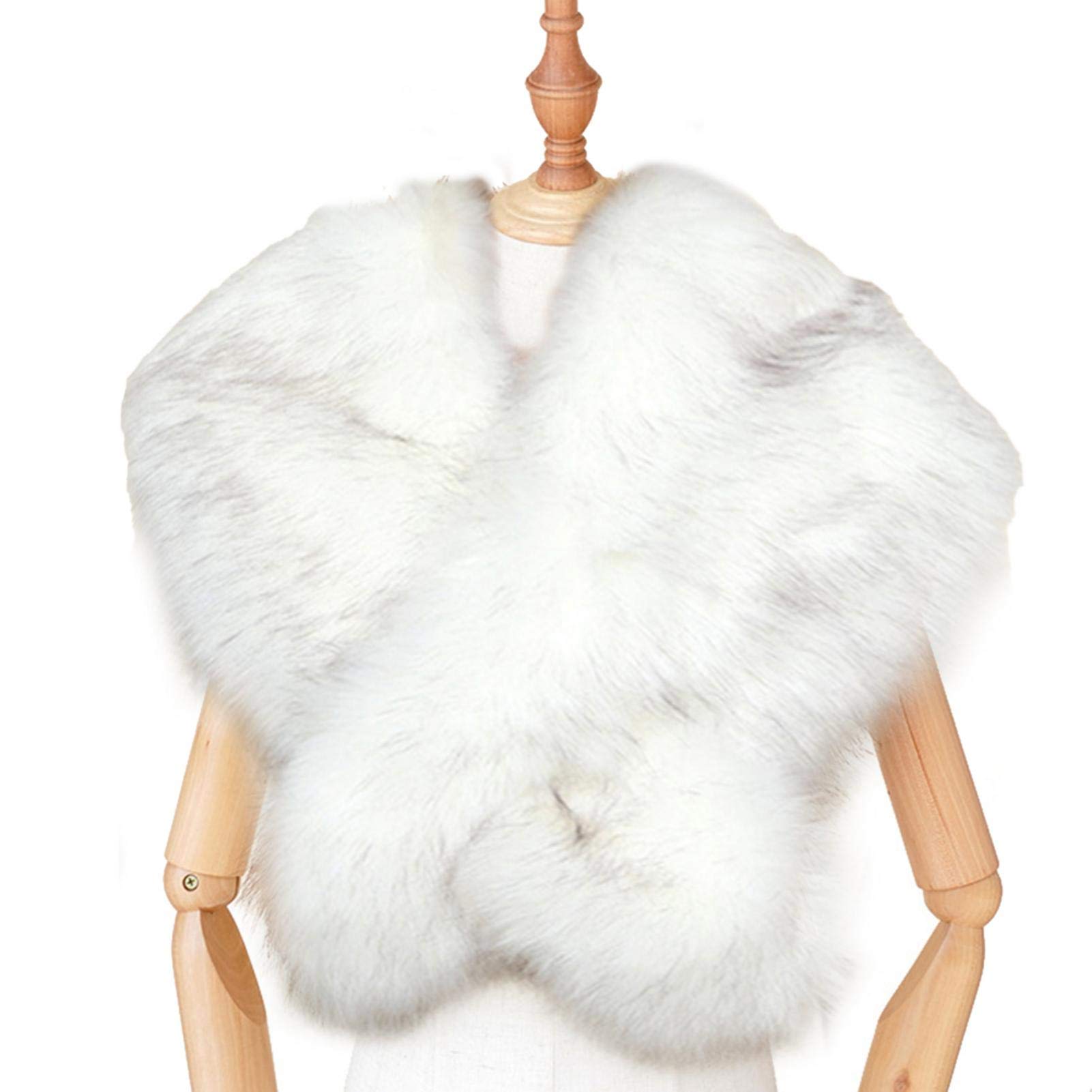 ショール レディース 冬 ース フェイクファー ケープコート ウォームショール Aグレードの人工毛皮でできており 結婚式 成人式 パーティー ファッション 暖かい 無地 エレガント フォーマル ウェディング