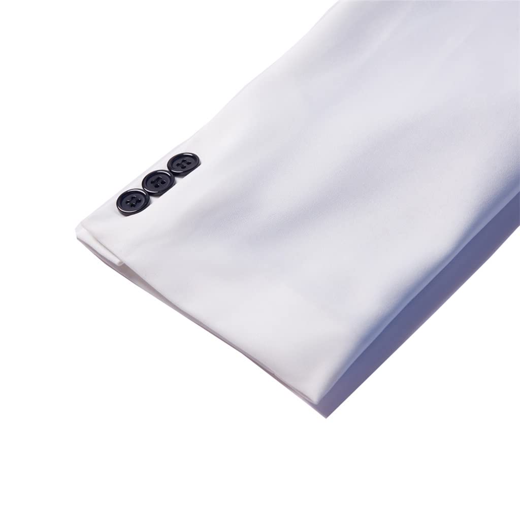 メンズブレザーファッションビジネスカジュアルメンズスリムスーツジャケットカジュアルバンケットウェディングパーティークラブドレス (Color : A, Size : US 46R XXL)