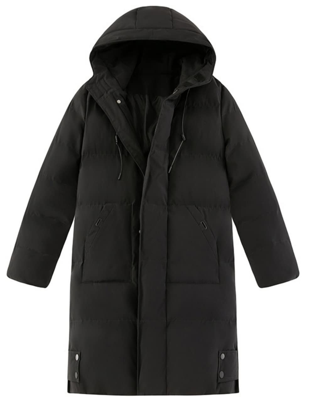 ダウンジャケット ダウンコートメンズ ロング丈 ハイネック 大きいサイズ コート 冬アウター 暖かい 防風 アウトドア 厚手 防寒 紳士 男性 冬物 冬服 コートベンチコート フード付き 通勤