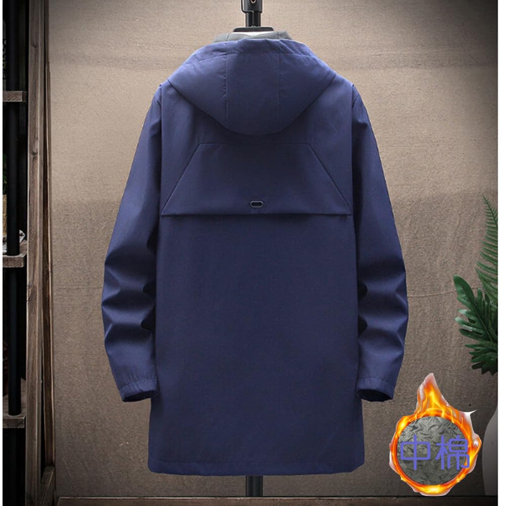 コート メンズ ジャケット 中棉 暖かい カジュアル ビジネス フード付き ジャケット 防風防寒 大きいサイズ メンズ冬服
