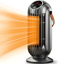 電気ストーブヒーター【 節電ファンヒーター】 2秒で速暖 1300Wデュアルモーター大風量ファンヒーター - 転倒時電源オフ+過熱電源オフ保護 高難燃素材 寝室...