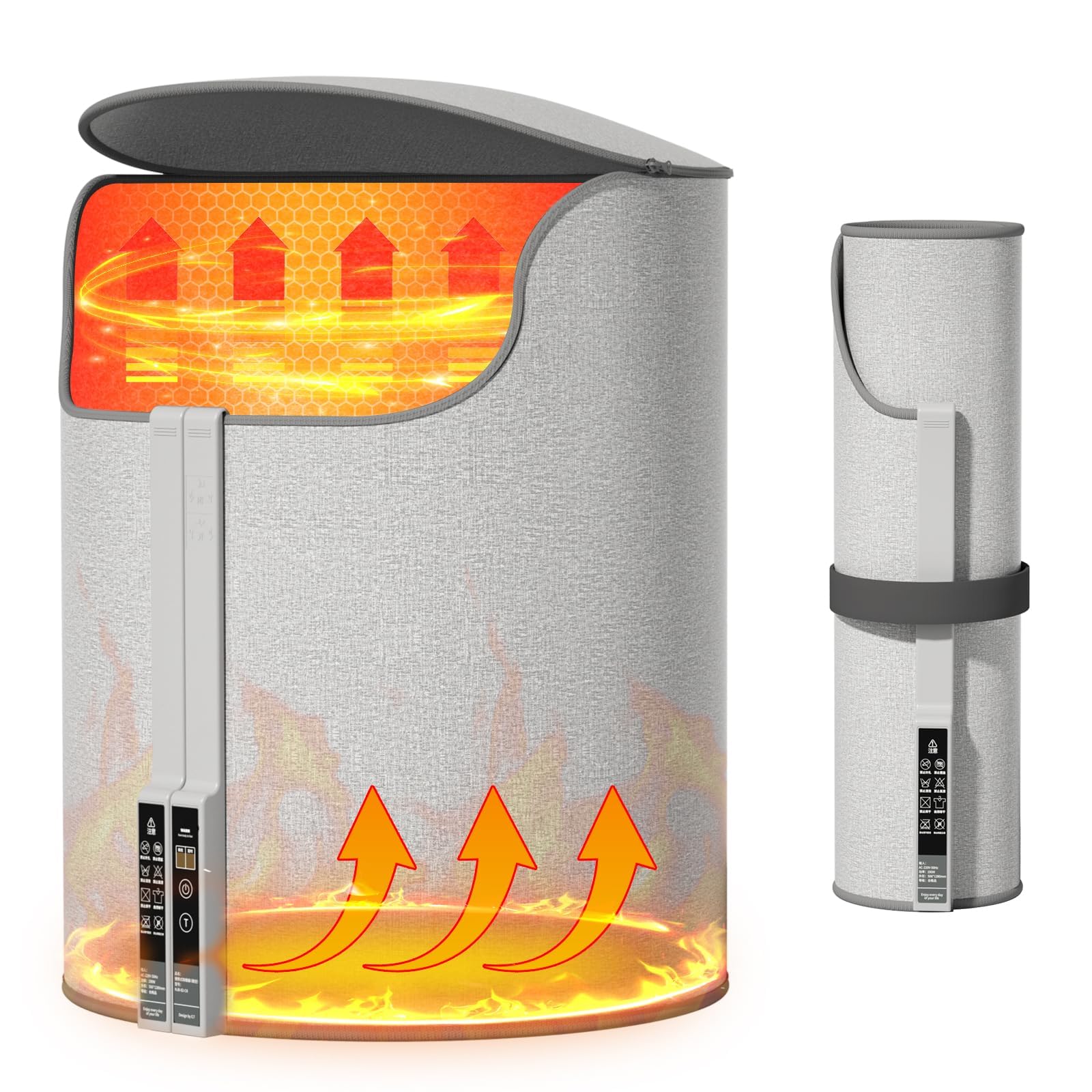 段階温度調節段階タイマー｜速暖 静音 転倒オフ機能 省エネ 過熱保護 折りたたみ式｜冬の冷え対策に最適なオフィス・家庭用ヒーター