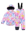 キッズ スノーボードウェア 女の子 男の子 ジュニア スキーウェア 上下セット スノボウェア セパレート ジャケット パンツ 2点セット 防水 耐磨 保温 雪遊...