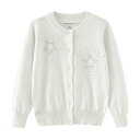 子供服 女の子 カーディガン キッズ ニット セーター スクールカーディガン スパンコール おしゃれ 可愛い 羽織 防寒 普段着