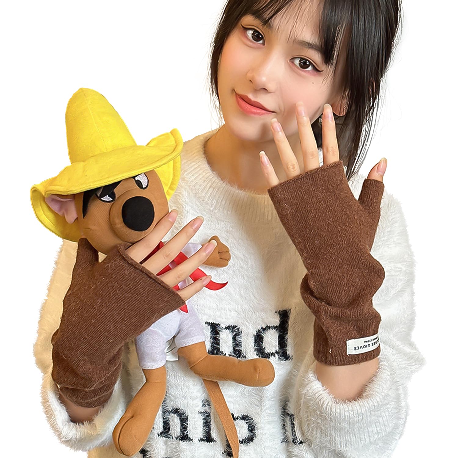 アームカバー レディース アームウォーマー レッグカバー アームスリーブ 手袋 防寒保温・手首から腕まであたため・指掛けタイプ・スマホ操 手荒れ対策 冷えとり 指なし 親指穴付き ゆったり おしゃれ 無地 春 秋 冬