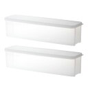 保存容器 パスタケース パスタ収納 キッチン収納 密封保存瓶 蓋付き プラスチック 密閉 2pcs 穀物収納 キッチン収納