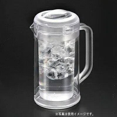 ピッチャー 2重構造 日本製 結露防止仕様 ノンウェットピッチャー クリア 満水容量 1.7L 二重構造 保冷 冷水筒 テーブルポット ウォーターポット