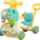 4in1 ベビーウォーカー 手押し車 幼児ウォーカー ベビー歩行器 歩行補助 歩行練習 トレーニング サポート ベビー転倒止め 知育遊び付き 知育玩具 出産祝い...