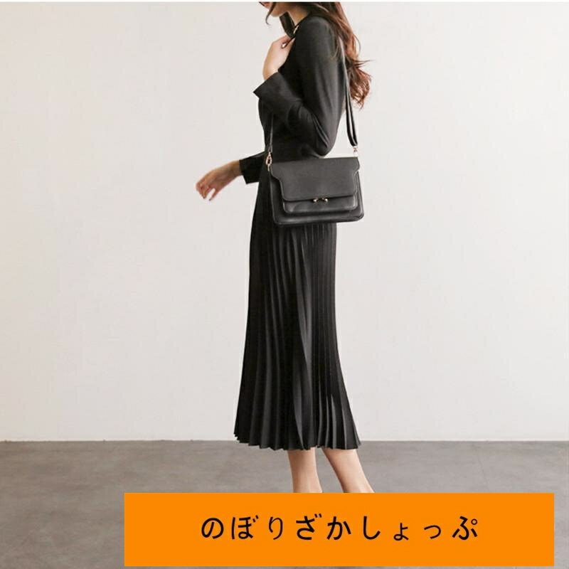黒 ワンピース ロング カジュアル おしゃれ 夏 きれいめ 袖あり ロング丈 ミモレ丈 長袖 レディース ワンピ ドレス カシュクール オフィス お呼ばれ 大きい