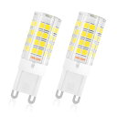 LED電球 G9口金 調光可能 セラミック 全方向 3000K 温白色 40W電球相当 広配光タイプ 4W AC 110V 全光束 400lm 2個セット