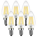 LED電球 シャンデリア電球 E12口金 40W相当 470LM 口金直径12mm C35フィラメント電球 LED 4.5W 省エネ シャンデリア電球 2700...