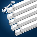 LED蛍光灯 40W形 T5 器具一体型LED蛍光灯 18W 昼白色 120cm バーライト スイッチ付き(3)