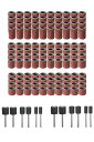 ンディングバンド サンドペーパースリー 132個セット 180# 120# 80# 研磨 回転工具用 軸付 電動ヤスリ 電動ルーター ドリルプレス用 木工 ロー...