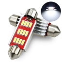 ルームランプ ホワイト 6000K 4014SMD 10連 12V車用 キャンセラー内蔵 定電流回路 無極性 ルームライト/室内灯/ナンバー灯 2個入り