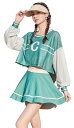 水着 レディース 保守 みずぎ 体型カバー 高校生 中学生 韓国 3点セット ビキニ ラッシュガード セパレート ハイウエストスカート 水泳 スポーティー 着痩...