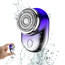シェーバー 髭剃り メンズ電動シェーバー 回転式 ポータブル電気シェーバー IPX8完全防水 乾湿両用 電動ひげ剃り 10枚刃 Type-C充電式 カミソリ 低...
