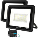 led投光器100W作業灯看板灯昼光色12000LM IP66防水120°広角100V対応ワーークライト工事用ライトledライト作業灯集魚灯駐輪場用倉庫照明船舶...