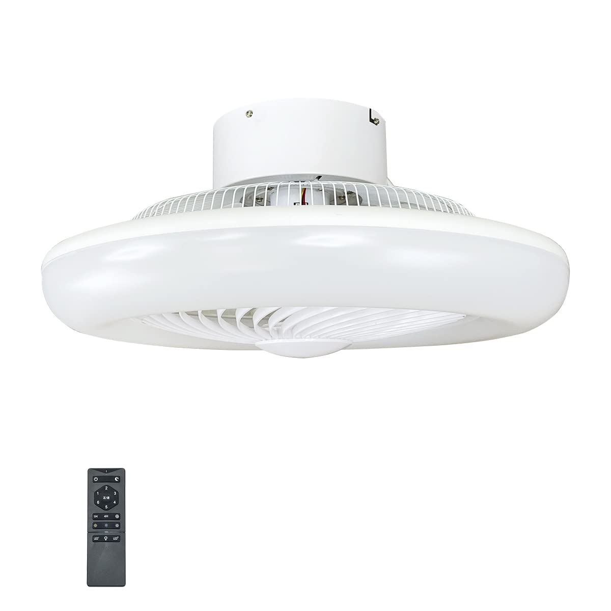 静音DCモーター・シーリングファンライト 〜10畳 最大4000ルーメン 46W Ra85 調光・調色 引掛シーリングモデル PSE適合 リモコン付