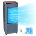 冷風扇風機 8L大容量水タンク 3段階モード 3段階風量 LED液晶画面 自動OFF機能 温度表示 水不足提示 タッチ/リモコン遠隔操作 マイナスイオン 空気清...