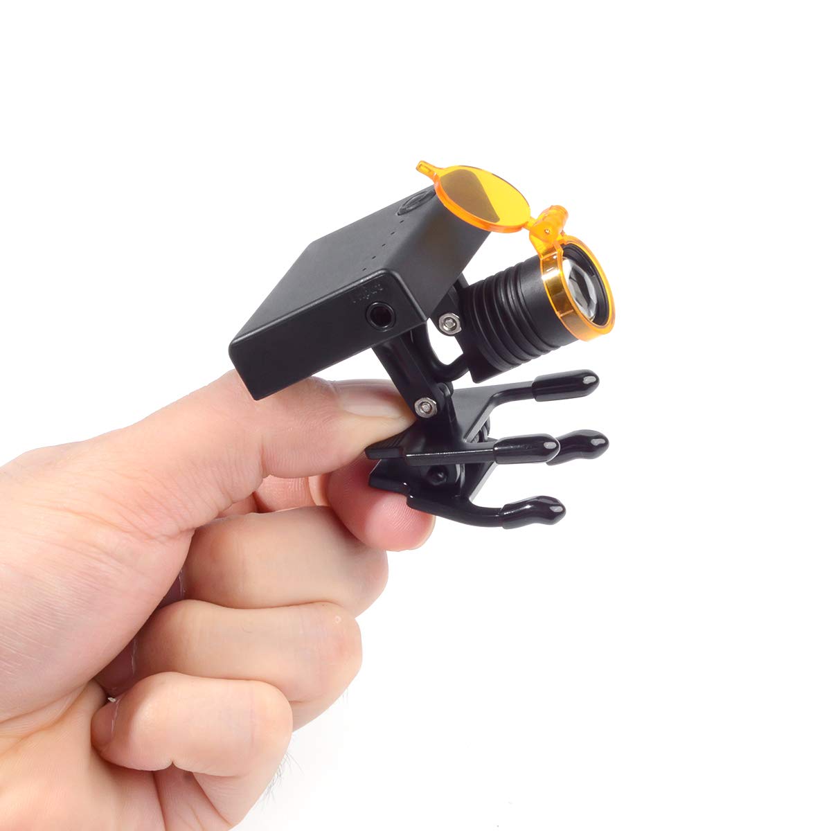 ワイヤレスLEDライト 3W クリップ式 DY-010 電池一体式 ポータブル 軽量 収納ケース付き 操作便利 実験室用 技工用 アウトドア