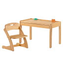 ぼん家具 木製 キッズデスク チェア 2点セット 高さ調節可能 子供用机 学習机 〔机いすセット〕