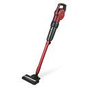 掃除機 アイリスオーヤマ キャニスティック スティッククリーナー 紙パック式 軽量 2WAY パワーヘッド レッド