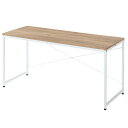 ぼん家具 パソコンデスク 幅160cm 奥行60cm シンプルデスク ワークデスク 学習机 勉強机 ゲーミングデスク 机 テレワーク オーク