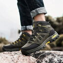 トレッキングシューズ メンズ レディース 防水 登山靴 ハイキングシューズ ミドルカット ハイキング アウトドアシューズ 防滑