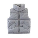 ベスト 子供 男の子 スタンドカラー 春 秋 冬 ダウンベスト 中綿入り 暖かい アウター キッズ ボーイズ ノースリーブ 綿服 ダウンジャケット 中綿ベスト チョッキ 無地 シンプル 110 120 130 140 150 160