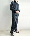 パジャマ 上下セット 2本線サイドライン ジャージ アクティブウェア スポーツウェア Skkone メンズ