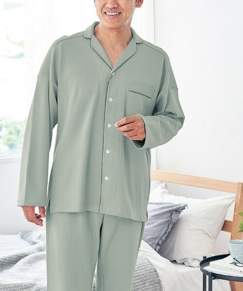 パジャマ ナビ パジャマ セットアップ 長袖長パンツ 寝返り設計 メンズ