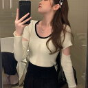 本日の限定商品小香風インナーニットカーディガンレディース秋 冬トップス秋服 ロングtシャツ レディース 長袖 ロンT ロングTシャツ