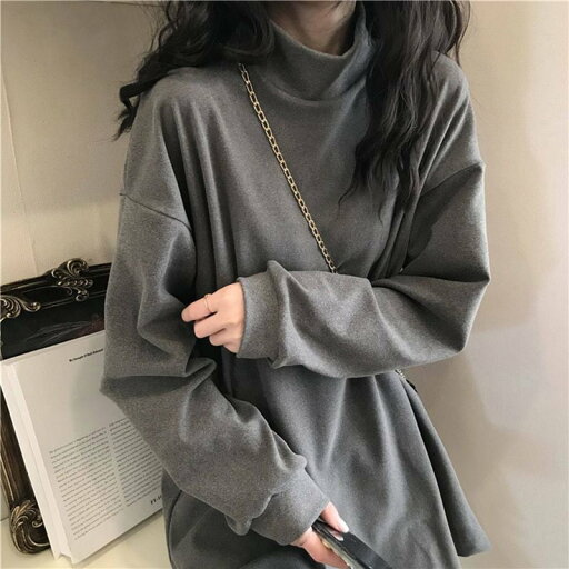 4色 ハイネック 両面 裏起毛 ボトミングシャツ 秋冬 厚手 百掛け ゆったり ファッション 保温 レディース服 4色 ハイネック 両面 裏起毛 ボトミングシャツ 秋冬 厚手 百掛け ゆったり ファッション 保温 レディース服