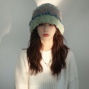 ぬいぐるみフィッシャーマン帽子子供秋と冬ショー顔小さな色ウサギ毛ニット帽大きな頭囲暖かいウールの帽子
