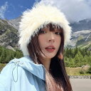 ウサギ毛ぬいぐるみ帽子女性秋冬顔小ファッションマルチ漁師帽子保温耳保護頭帽子大頭囲潮