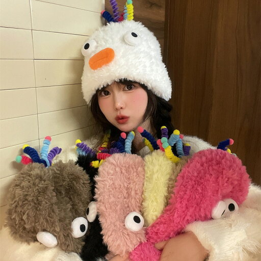新型かわいいソーセージの口の毛の帽子の子供たちは頭の周りの保温毛糸の耳保護ニット帽に合わせている 新型かわいいソーセージの口の毛の帽子の子供たちは頭の周りの保温毛糸の耳保護ニット帽に合わせている