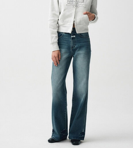 マリテフランソワジルボーW VINTAGE WASHED WIDE DENIM PANTS vintage blue マリテフランソワジルボーW VINTAGE WASHED WIDE DENIM PANTS vintage blue