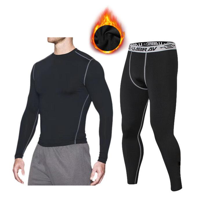 スポーツインナー 発熱保温 ランニング メンズ 防寒 コンプレッション フィットネス 肌着 ウェア 上下セット 速乾 吸汗