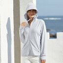 ラッシュガード 日焼け防止服 UVカットパーカー レディース 紫外線カット 日焼け防止 日よけ フード付き 長袖 メンズ UPF50+ 瞬冷素材 UV98%カット おしゃれ(4)